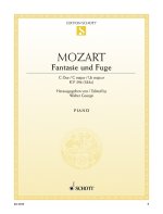 FANTASIE UND FUGE C-DUR KV 394 [383 A] PIANO