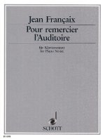 POUR REMERCIER L'AUDITOIRE CLARINETTE-PARTITION+PARTIES SEPAREES