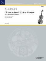 CHANSON LOUIS XIII. ET PAVANE VIOLON