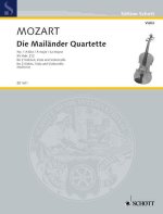 DIE MAILANDER QUARTETTE KV ANH. 212 MUSIQUE D'ENSEMBLE-ENSEMBLE DE PARTITIONS