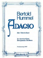 ADAGIO FOR STRINGS OP. 62A -PARTITION+PARTIES SEPAREES