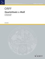 QUARTETTSATZ IN C MINOR MUSIQUE D'ENSEMBLE-PARTITION+PARTIES SEPAREES