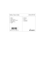 DANCE SUITE ORCHESTRE-ENSEMBLE DE PARTITIONS
