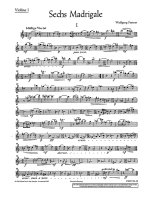 SIX MADRIGALS