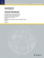 GRAND QUATUOR B FLAT MAJOR WEV P.5 -PARTITION+PARTIES SEPAREES