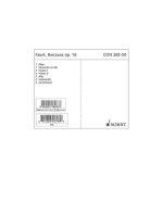 BERCEUSE D MAJOR OP. 16 MUSIQUE D'ENSEMBLE-ENSEMBLE DE PARTITIONS