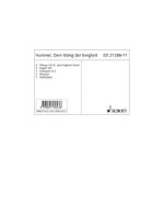 DEM KONIG DER EWIGKEIT OP. 17