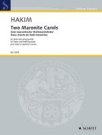 TWO MARONITE CAROLS -PARTITION+PARTIES SEPAREES