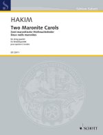 TWO MARONITE CAROLS MUSIQUE D'ENSEMBLE-PARTITION+PARTIES SEPAREES