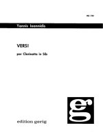 VERSI CLARINETTE