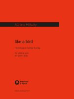 LIKE A BIRD - HOMMAGE A G. KURTAG VIOLON