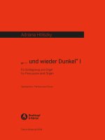 UND WIEDER DUNKEL I ORGUE