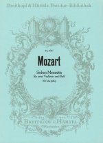 SIEBEN MENUETTE MIT TRIO KV65A MUSIQUE D'ENSEMBLE
