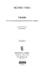 MOTETTE NACH TEXTEN VON BOHME