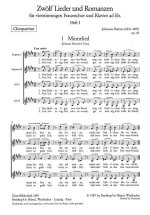 12 LIEDER UND ROMANZEN OP.44 1-6 CHANT