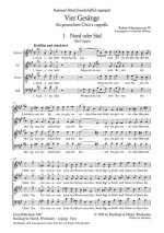 VIER GESANGE OP. 59