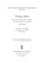 HEILIG - FUR ACHTSTIMMIGEN CHOR A CAP. MWV B47