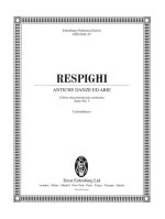 ANTICHE DANZE ED ARIE NR. 3 ORCHESTRE