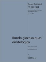 RONDO GIOCOSO QUASI ORNITOLOGICO SAXOPHONES-PARTITION+PARTIES SEPAREES