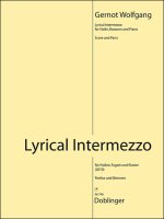 LYRICAL INTERMEZZO -PARTITION+PARTIES SEPAREES