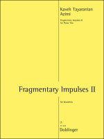 FRAGMENTARY IMPULSES II VIOLON