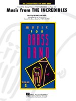 MUSIC FROM THE INCREDIBLES ENSEMBLE DE CUIVRES