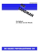 MR. SANDMAN ENSEMBLE DE CUIVRES -PARTITION+PARTIES SEPAREES