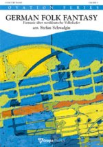 GERMAN FOLK FANTASY CONCERT BAND/HARMONIE-PARTITION+PARTIES SEPAREES