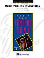 MUSIC FROM THE INCREDIBLES FANFARE -PARTITION+PARTIES SEPAREES