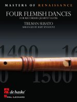 FOUR FLEMISH DANCES FLUTE A BEC -PARTITION+PARTIES SEPAREES