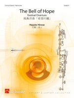 THE BELL OF HOPE CONCERT BAND/HARMONIE -PARTITION+PARTIES SEPAREES