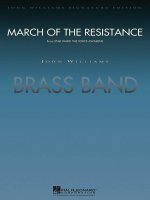 MARCH OF THE RESISTANCE ENSEMBLE DE CUIVRES -PARTITION+PARTIES SEPAREES