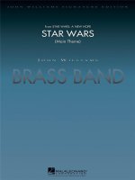 STAR WARS (MAIN THEME) ENSEMBLE DE CUIVRES -PARTITION+PARTIES SEPAREES