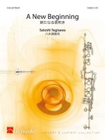 A NEW BEGINNING CONCERT BAND/HARMONIE -PARTITION+PARTIES SEPAREES