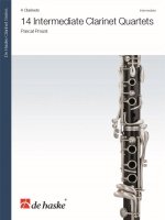14 INTERMEDIATE CLARINET QUARTETS - 4 CLARINETTES -PARTITION+PARTIES SEPAREES