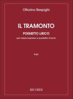 IL TRAMONTO. POEMETTO LIRICO MUSIQUE D'ENSEMBLE