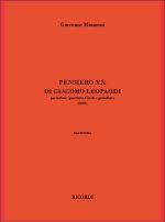 PENSIERO XX DI GIACOMO LEOPARDI CHANT