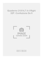 QUADERNO 21X14,7 A 4 RIGHI 32F: CONFEZIONE DA 5