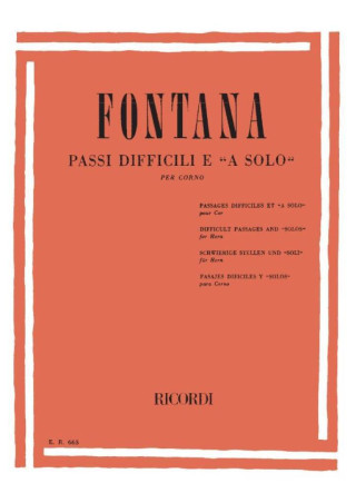 PASSI DIFFICILI E A SOLO COR