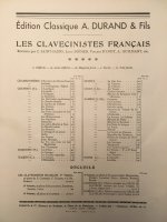 PREMIER LIVRE DE PIECES DE CLAVECIN PIANO