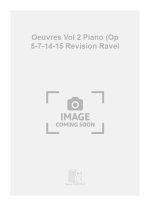 OEUVRES VOL 2 PIANO (OP 5-7-14-15 REVISION RAVEL  PIANO