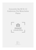CONCERTO OP 58 N 4 2 CADENCES PAR MOSCHELES PIANO PIANO