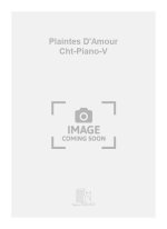 PLAINTES D'AMOUR CHT-PIANO-V  CHANT