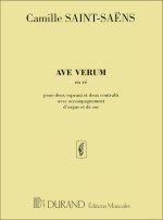 AVE VERUM RE 4VX-COR-ORGUE  CHANT