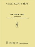 AVE VERUM EN RE, POUR QUATRE VOIX , CHANT
