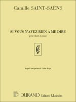 SI VOUS N'AVEZ RIEN A ME DIRE  CHANT