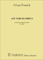 AVE VERUM, POUR MEZZO-SOPRANO ET PIANO (OU ORGUE)  CHANT