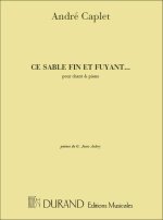 CE SABLE FIN CHANT-PIANO  CHANT