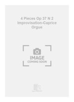 4 PIECES OP 37 N 2 IMPROVISATION-CAPRICE ORGUE  ORGUE