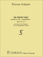 5 MOTETS OP 60 N 3 DE PROFUNDIS 4 VX-ORGUE  CHANT